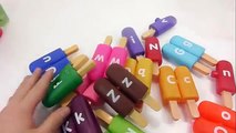 Learn Alphabet with ice cream rainbow slime colours - Learn colors Ice Cream rainbow colors