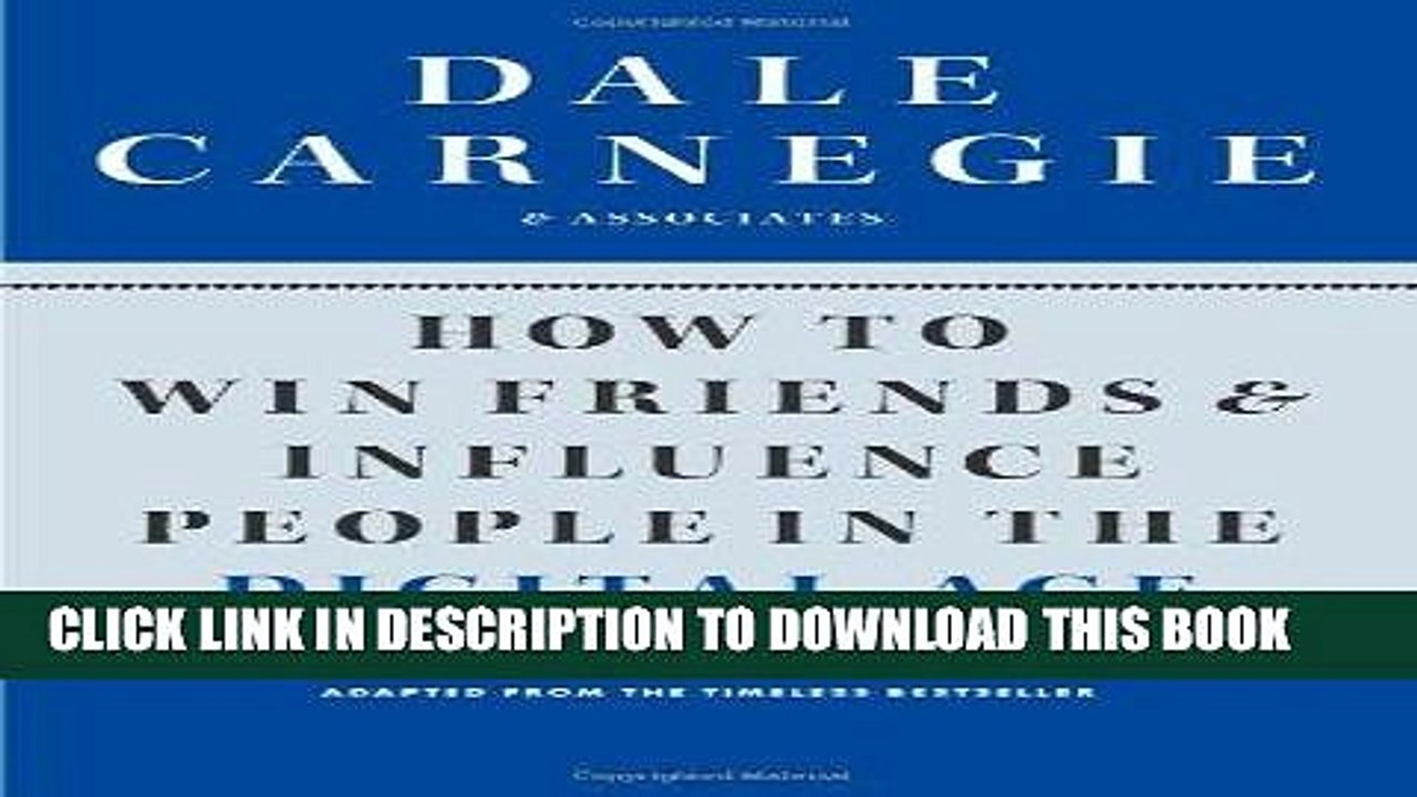 [PDF] How to Win Friends and Influence People in the Digital Age Full Collection