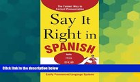 Ebook Best Deals  Say It Right in Spanish, 2nd Edition (Say It Right! Series)  BOOK ONLINE