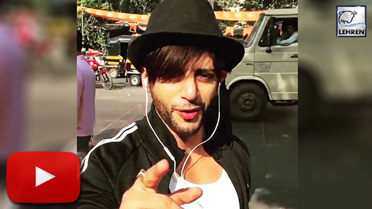 Karanvir Bohra Dancing On ROAD For Mouni Roy