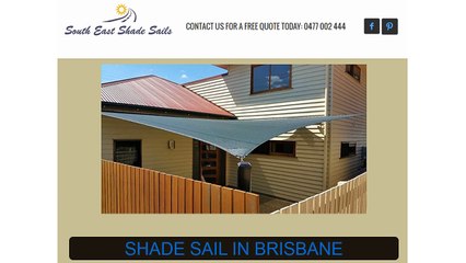 SHADE SAIL IN BRISBANE