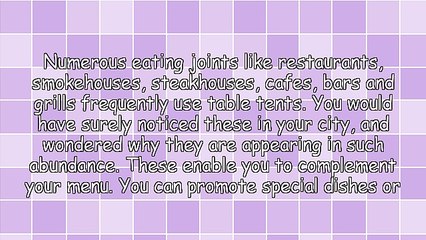 Grow Your Restaurant Business With the Help of Table Tents