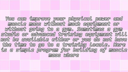 A Simple Program for Strength Training