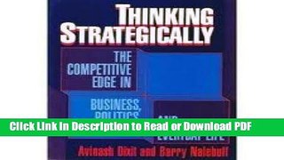 PDF Thinking Strategically: Competitive Edge in Business, Politics and Everyday Life (Norton