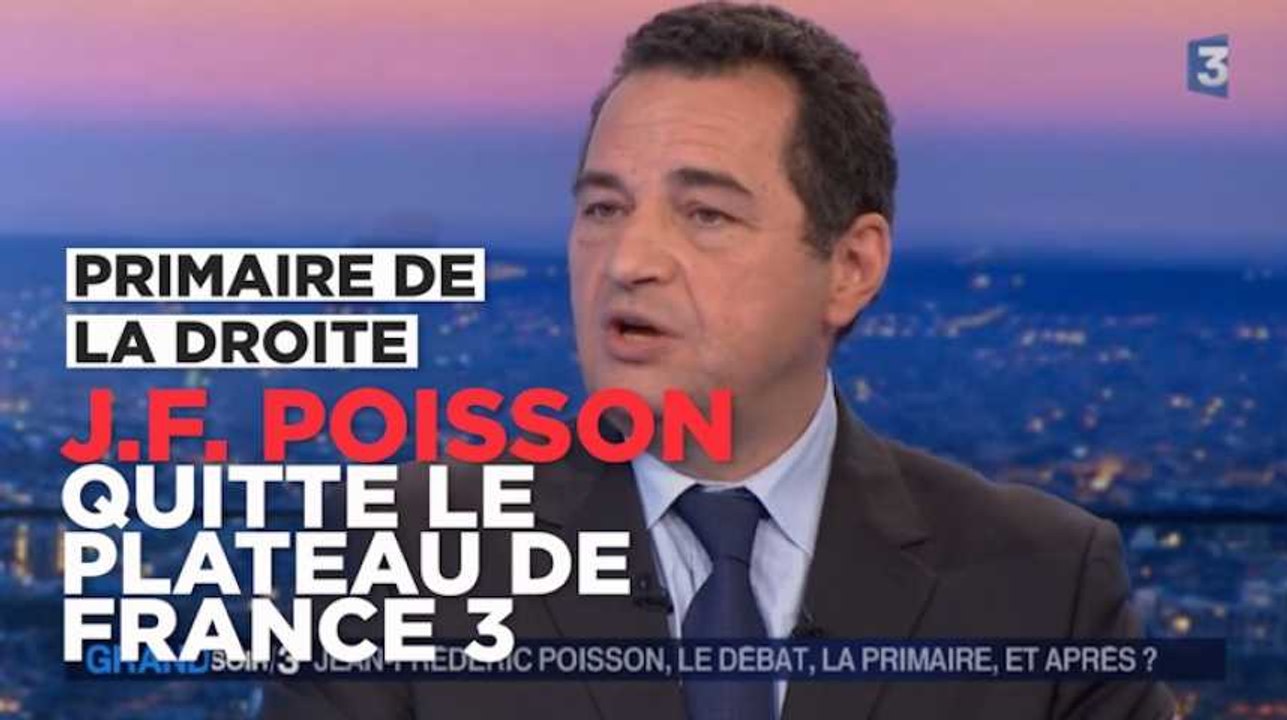 "Du buzz pas cher" : Jean-Frédéric Poisson quitte le plateau de France 3