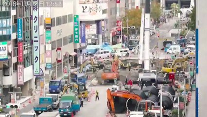 La reconstruction de la route de Fukuoka