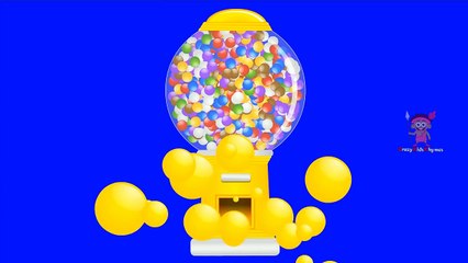 Colors and Shapes for Children to Learn with Gumball Machine - Kids Learning Videos