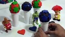 Clay Doh Surprise Eggs Marvel Superheroes Hulk, Thor, Ultron, Iron Man, Mickey Mouse, Happy Meal.