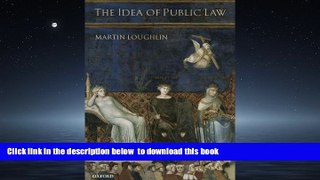 Best book  The Idea of Public Law full online