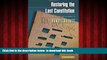 liberty book  Restoring the Lost Constitution: The Presumption of Liberty online