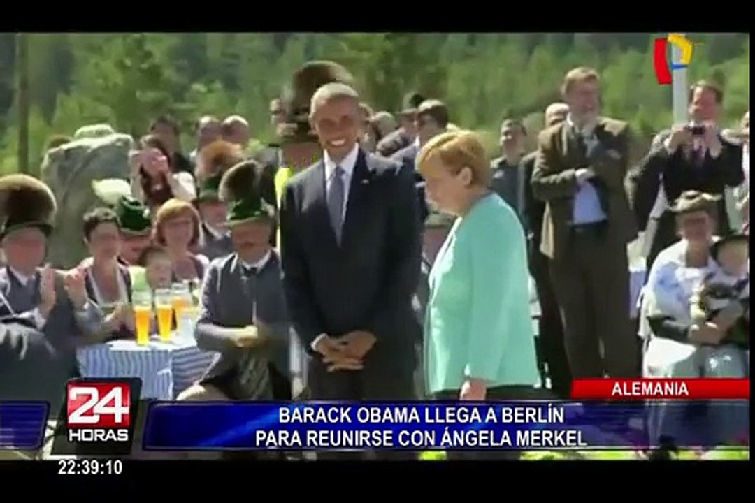 Barack Obama se reunió con la canciller alemana Angela Merkel