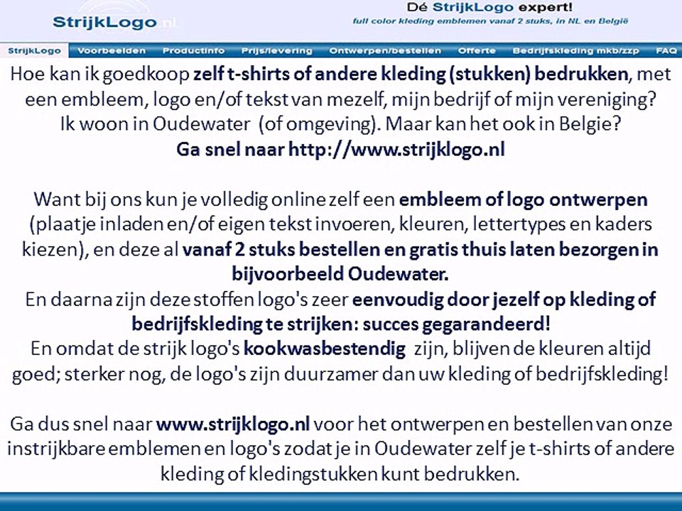 Zelf kleding bedrukken Oudewater