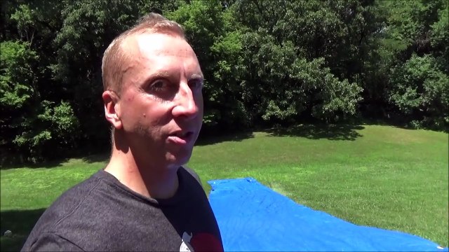 Giant Slip N Slide Party 'Toy Freaks Family Fails' Victoria Annabelle Freak part1