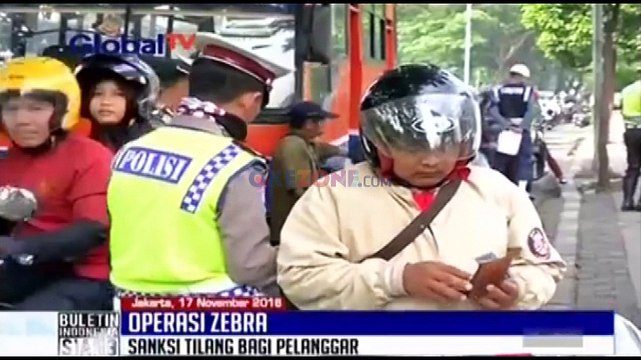 Operasi Zebra, Pelanggar Didominasi Motor