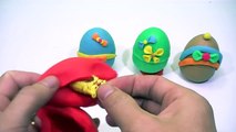 SURPRISE EGGS FUN!!! kinder surprise peppa pig español, cars toys with play doh toys