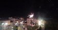 Fireworks Set Off Amid Disturbances at Refugee Camp on Greek Island of Chios