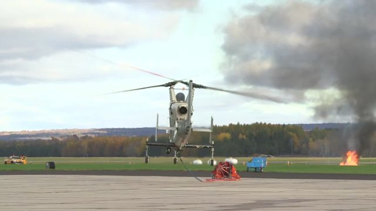 These Self-Flying Helicopters Team Up to Fight Fires and Save Lives