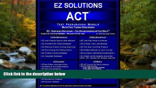 Choose Book EZ ACT - Math Strategies