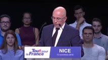 Discours d'Eric Ciotti au meeting de Nicolas Sarkozy à Nice