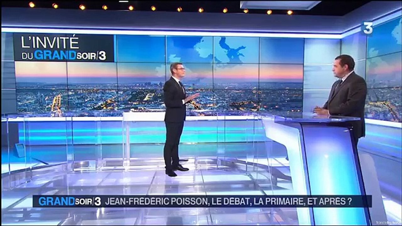 Jean-Frédéric Poisson quitte le plateau de France 3 en plein direct