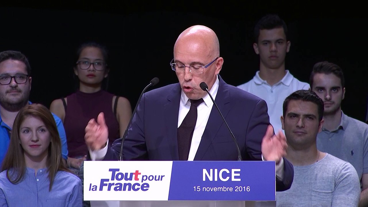Discours Eric Ciotti mardi 15 novembre 2016