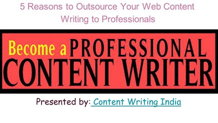 5 reason to outsource your web content writing to professionals
