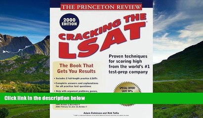 Online eBook Princeton Review: Cracking the LSAT, 2000 Edition