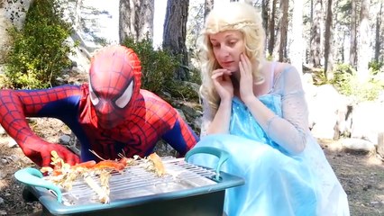 Spiderman vs Werewolf vs Maleficent In Real Life! w/ Fireman & Pink Spidergirl Fun Superhero Movies!