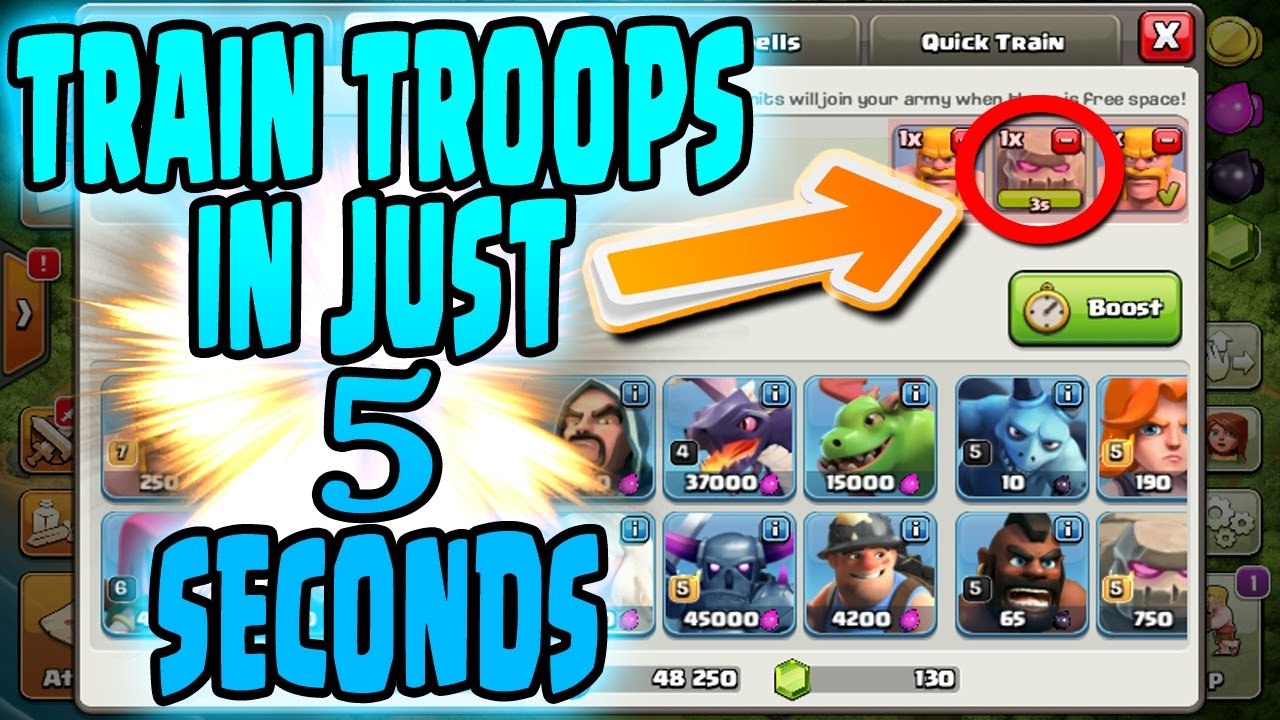 Coc train army in 5sec-New-Trends