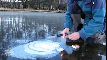 Donmuş Gölü Kibritle Yaktı!