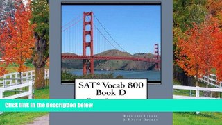Online eBook SAT* Vocab 800 Book D: For Scoring 800