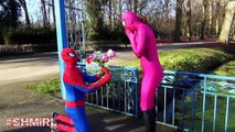 SpiderGirl Spiderman Wedding, Spidergirl Doctor Pregnant & Wedding kiss Superheroes in Real Life