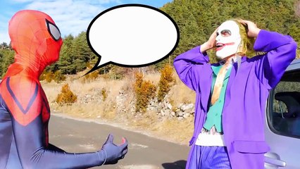 Pink Spidergirl is Kidnapped! Fun Superhero Movie w/ Spiderman, Frozen Elsa vs Ghost in Real Life