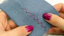 How To: Herringbone / Catch Stitch (Tailoring / Hemming)