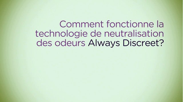 Serviettes pour fuites urinaires - technologie OdourLock™