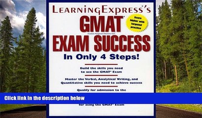 Choose Book GMAT Exam Success in Only 4 Steps