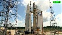 La fusée Ariane 5 décolle avec quatre satellites européens Galileo
