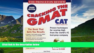 eBook Here Princeton Review: Cracking the GMAT CAT with Sample Tests on CD-ROM, 2000 Edition