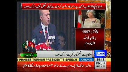 President of Turkey Tayyip Erdoğan in Pakistan