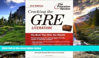 Choose Book Cracking the GRE Literature, 3rd Edition (Princeton Review: Cracking the GRE Literature)