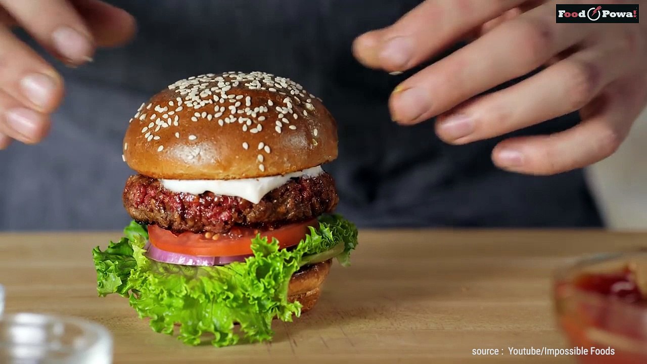 Un burger ENTIEREMENT à base de plantes