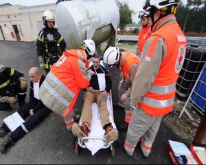 Mont-de-Marsan : exercice sécurité civile à la société pétrolière de dépot