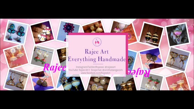 Silk Thread Jewellery Set - Bangles - Jhumkas - Necklace - Rajee Art