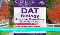 eBook Here Sterling DAT Biology Practice Questions: High Yield DAT Biology Questions