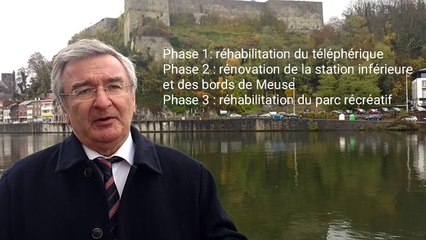 Huy: le ministre Collin soutient la réhabilitation du téléphérique (1/2)