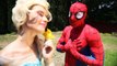 Spiderman KISSES Maleficent! Frozen Elsa Bad Baby Poop vs Joker Kissed Pink Spidergirl Superhero Fun