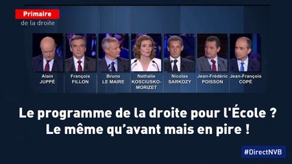 Propositions sur l'éducation à droite : nous méritons mieux que ça !
