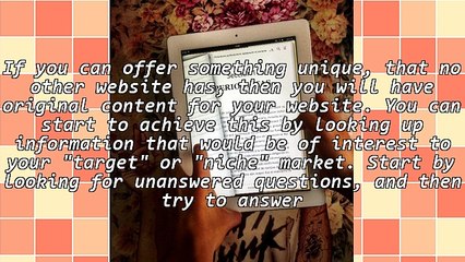 Original Concepts To Market On Your Website