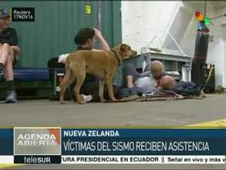 Marina de Nueva Zelanda asiste a damnificados del sismo