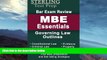 FREE DOWNLOAD  Sterling Bar Exam Review MBE Essentials: Governing Law Outlines (Sterling Test